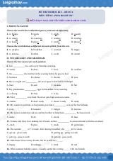 Đề thi học kì 1 Tiếng Anh 6 Right on! - Đề số 6